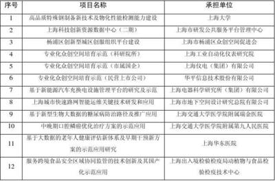 2017年上海市科技發(fā)展專項資金擬資助項目全透視 技術服務的創(chuàng)新引擎